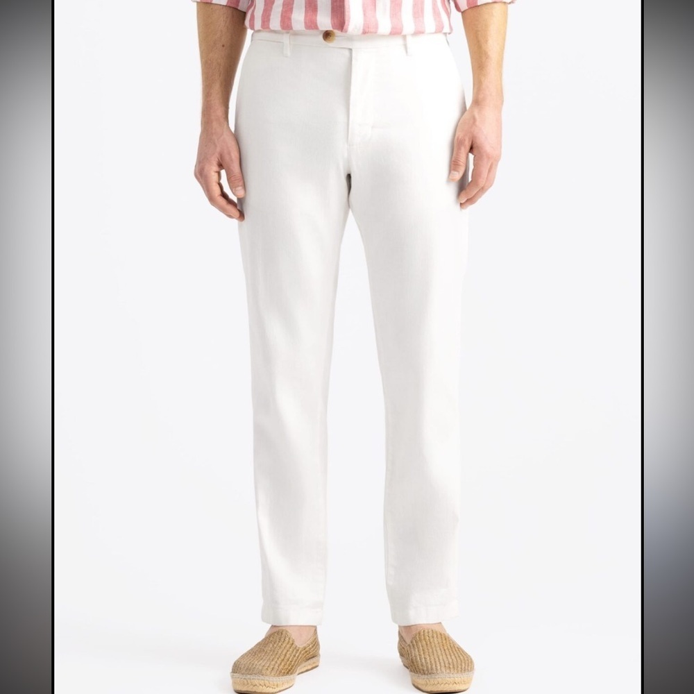 Tommy Bahama 100% Cotton Khaki Pants 35x30 Flat Front Classic Fit